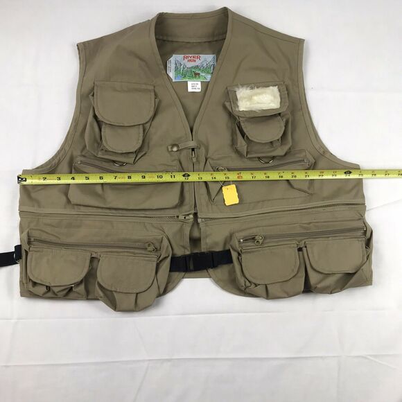 Vintage 90’s River Run Frying Pan Hunting Fishing Field Vest Size L - Picture 4 of 8